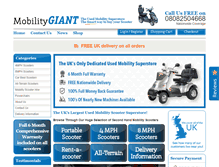 Tablet Screenshot of mobilitygiant.co.uk